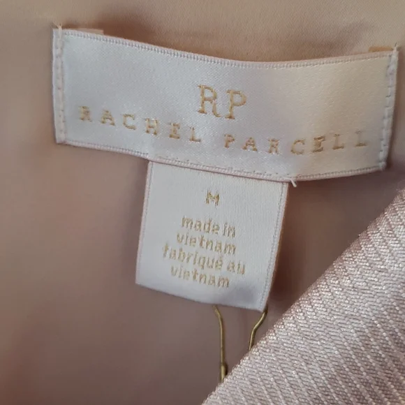 Rachel Parcell Pink Fit and Flare Jacquard Cocktail Party Dress size M - Picture 5 of 9